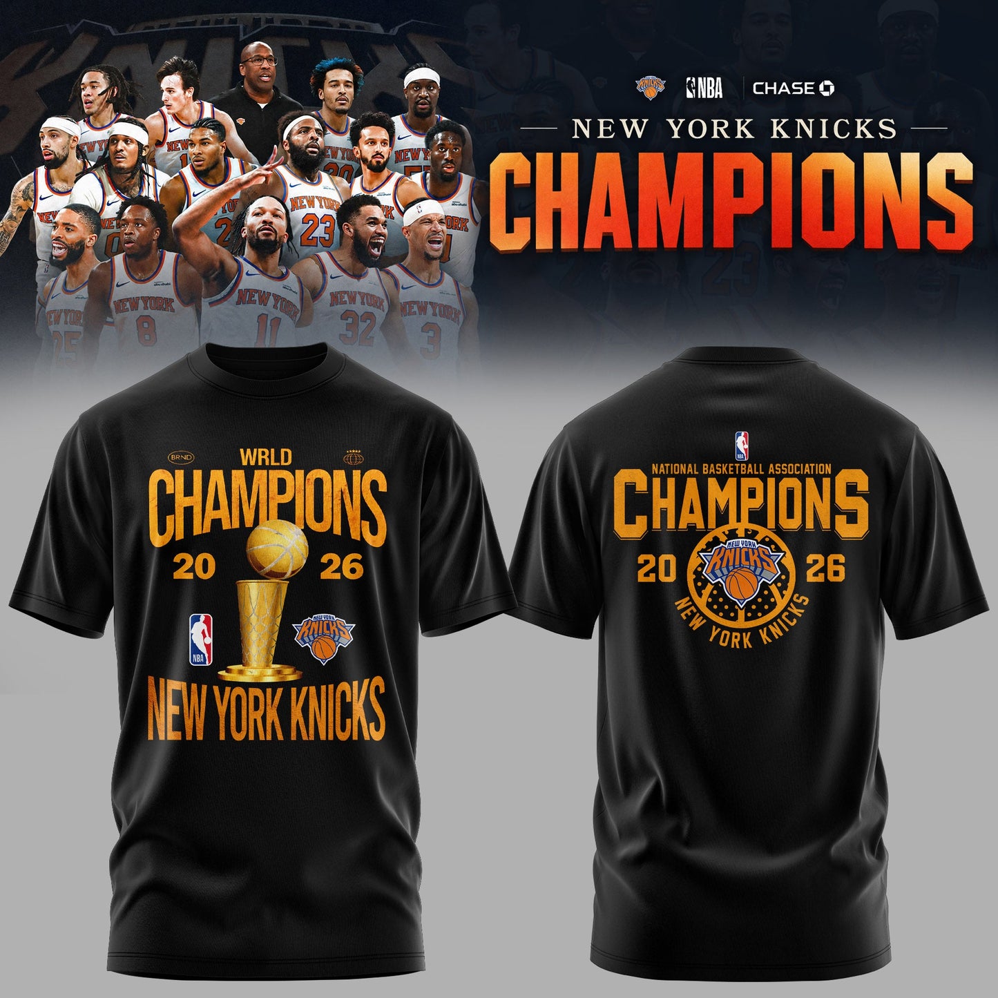 New York Knicks Eastern Conference Champions Edition Tshirt | AG64
