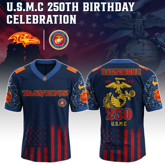 Baltimore Ravens x U.S.M.C 250TH Birthday Special Edition Jersey - Tycheco