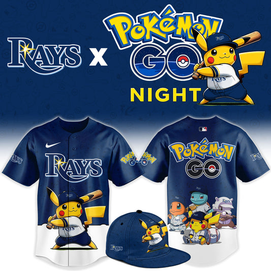 Tampa Bay Rays Pokemon GO Night Limited Baseball Jersey