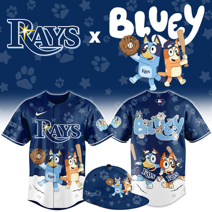 Tampa Bay Rays Bluey Night Game Limited Baseball Jersey