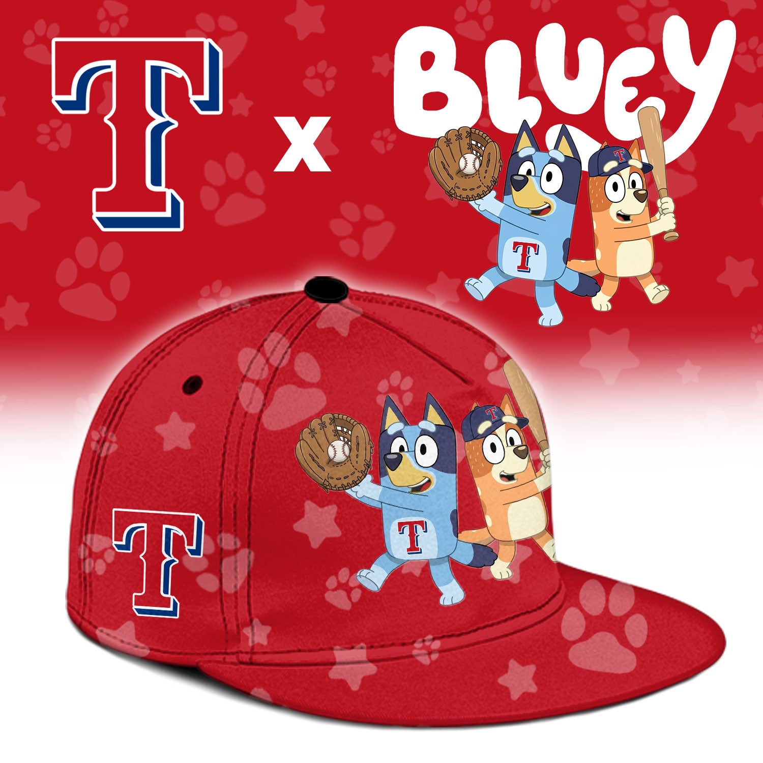 Texas Rangers Bluey Night Game Limited Baseball Jersey
