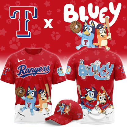 Texas Rangers Bluey Night Game Limited T-Shirt