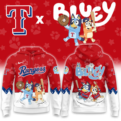 Texas Rangers Bluey Night Game Limited Hoodie
