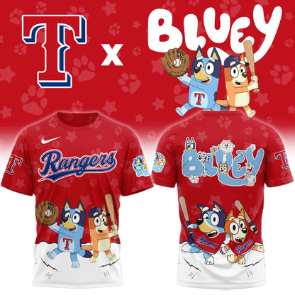 Texas Rangers Bluey Night Game Limited T-Shirt