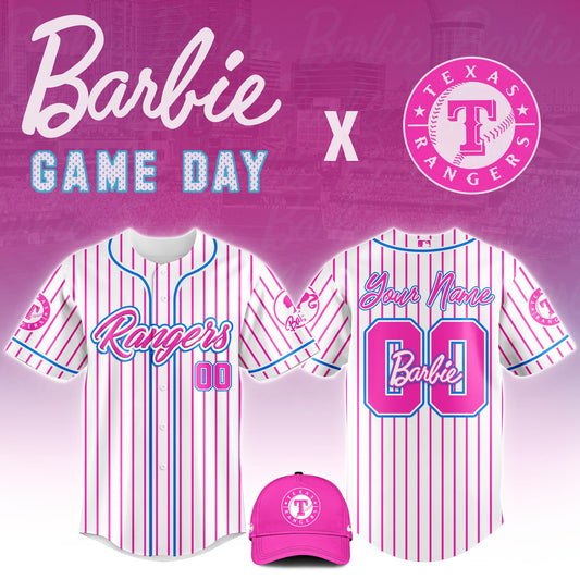 Texas Rangers x Barbie Night Game Limited Edition Baseball Jersey 2025