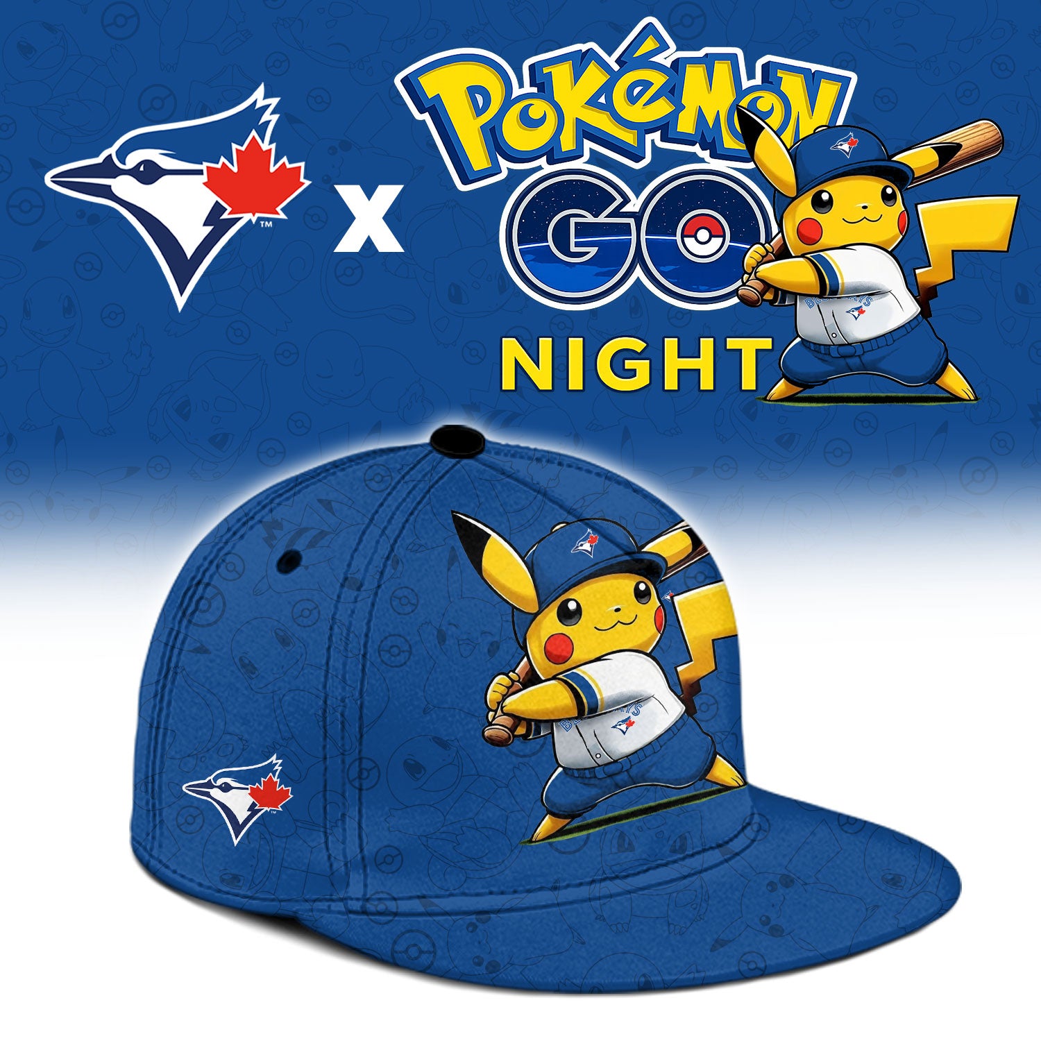 Toronto Blue Jays Pokemon GO Night Limited Baseball Jersey