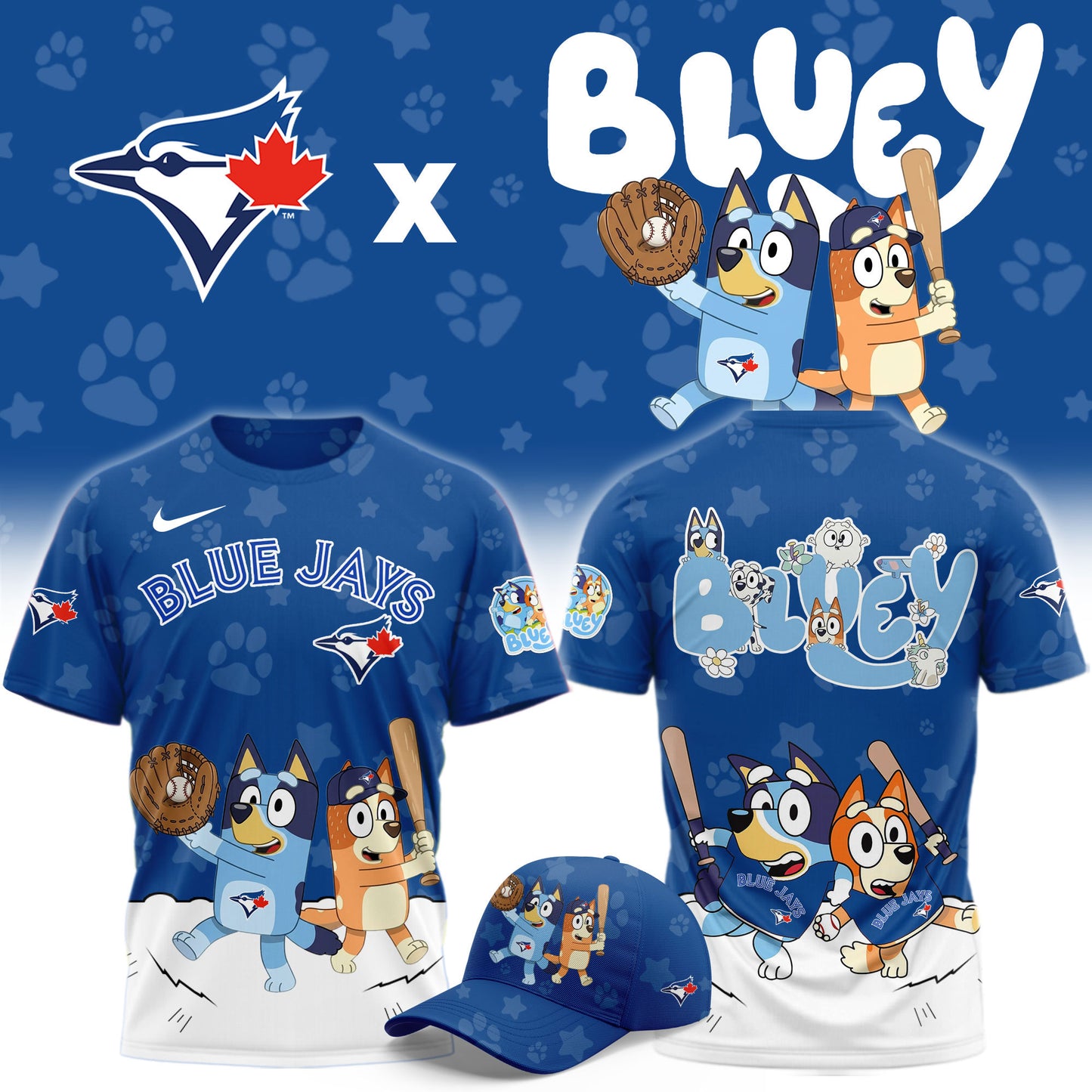 Toronto Blue Jays Bluey Night Game Limited T-Shirt