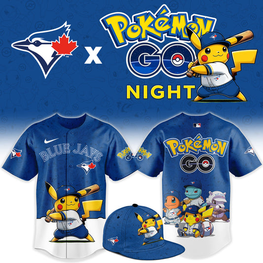 Toronto Blue Jays Pokemon GO Night Limited Baseball Jersey