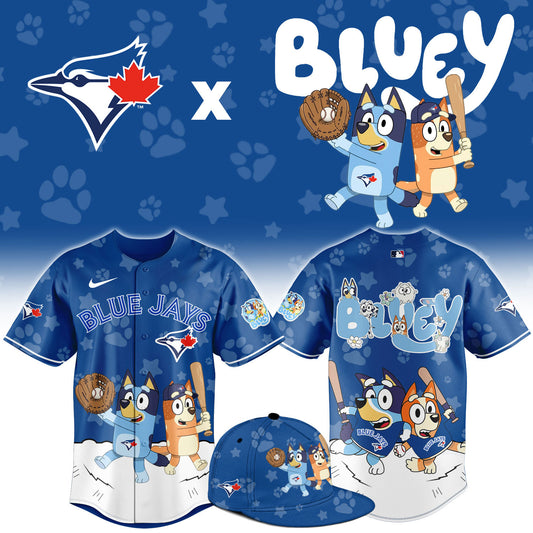 Toronto Blue Jays Bluey Night Game Limited Baseball Jersey