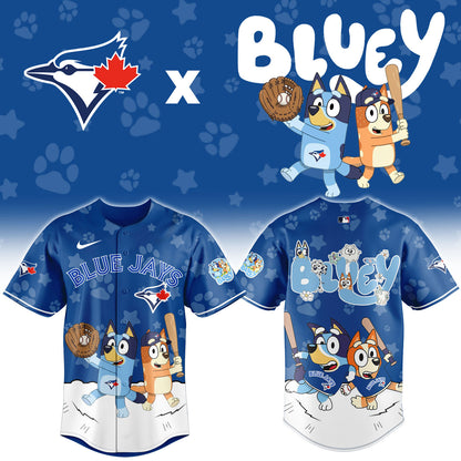 Toronto Blue Jays Bluey Night Game Limited Baseball Jersey