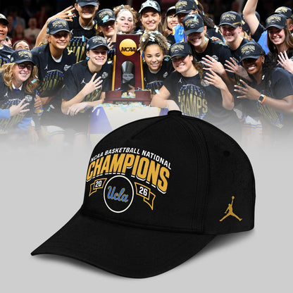 UCLA Basketball 2026 WBB National Champions 👑🏀 Hoodie Black