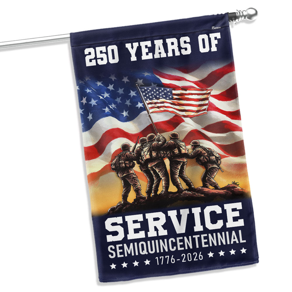 Flagwix American Flag Celebrating 250 Years of Service Veterans Day Semi quincentennial Patriotic Decor