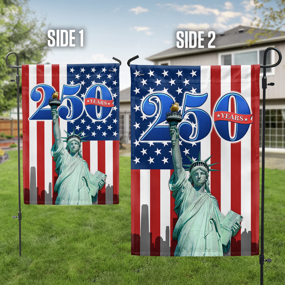 250 Years of America Flag – Red White Blue Patriotic Yard Flag for July 4th Celebration