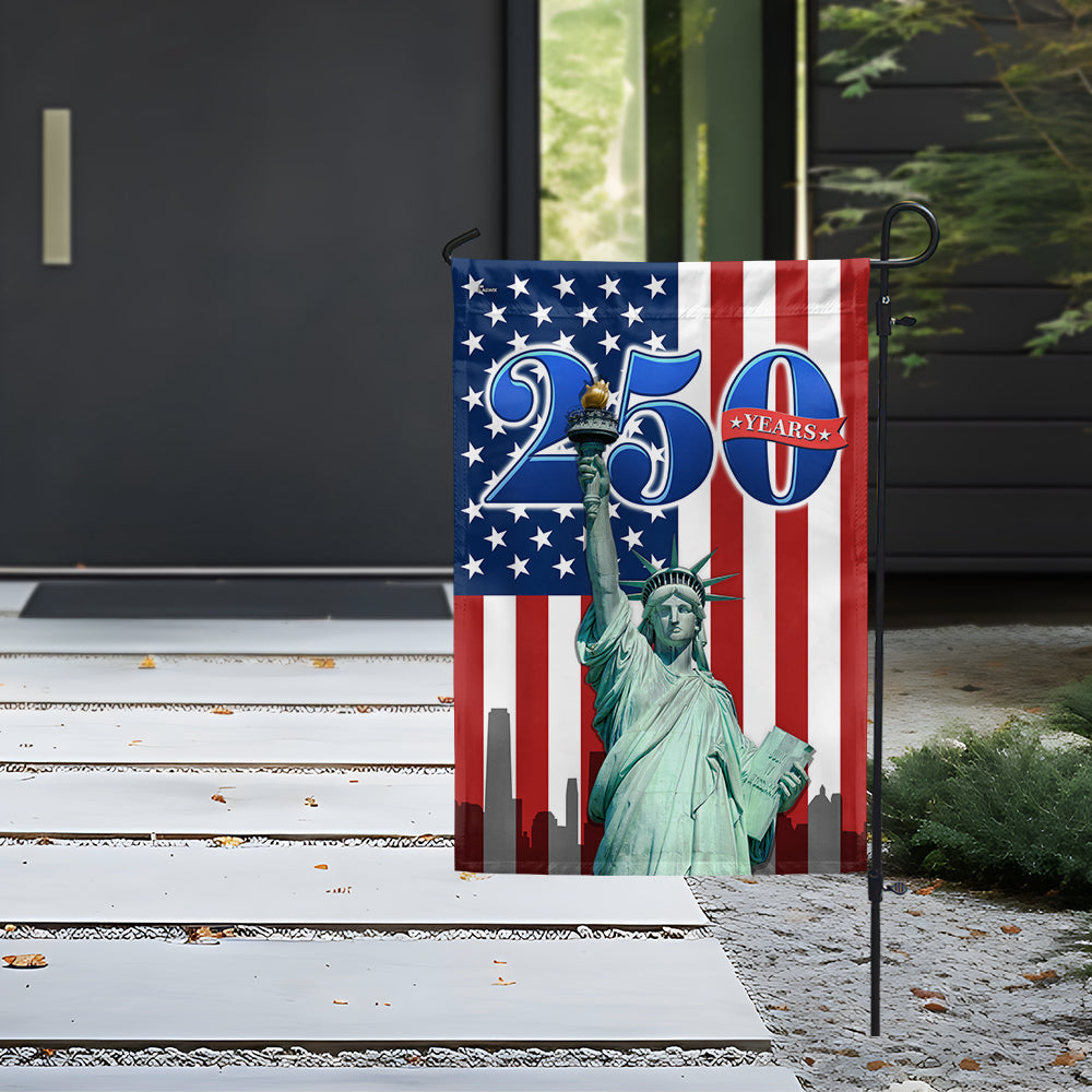 250 Years of America Flag – Red White Blue Patriotic Yard Flag for July 4th Celebration