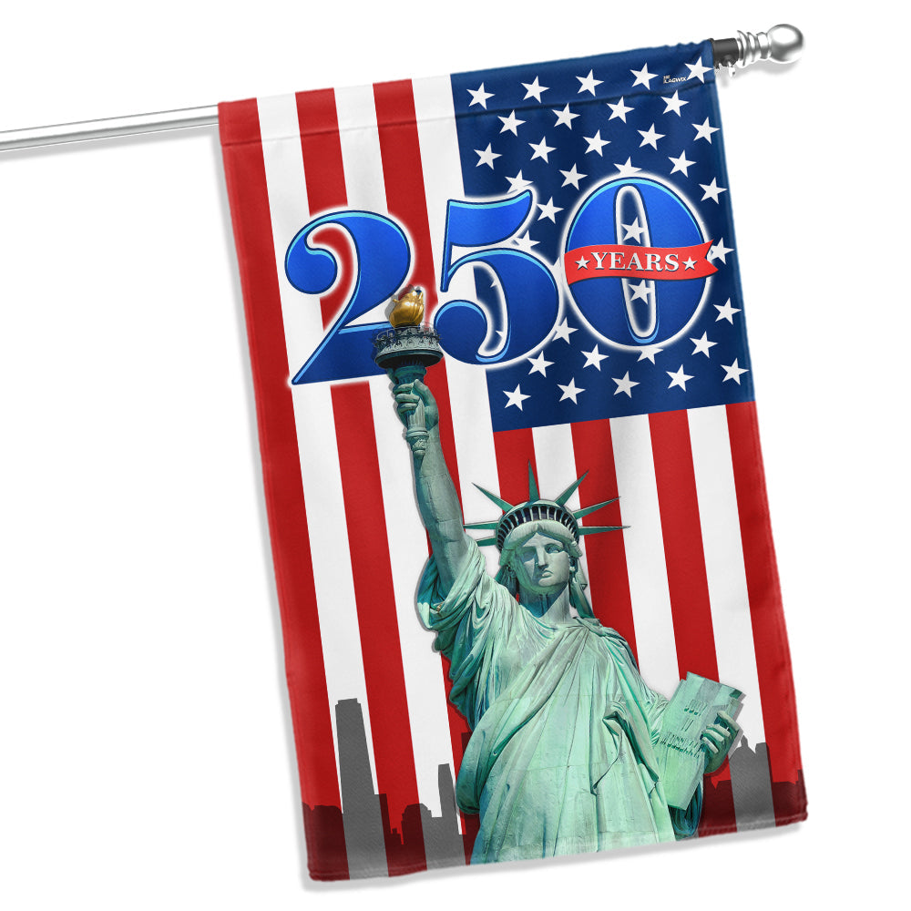 250 Years of America Flag – Red White Blue Patriotic Yard Flag for July 4th Celebration
