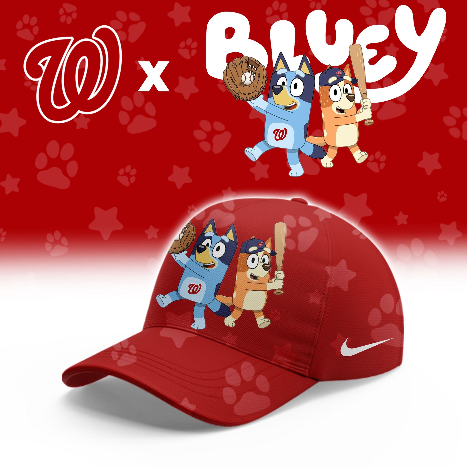 Washington Nationals Bluey Night Game Limited Hoodie