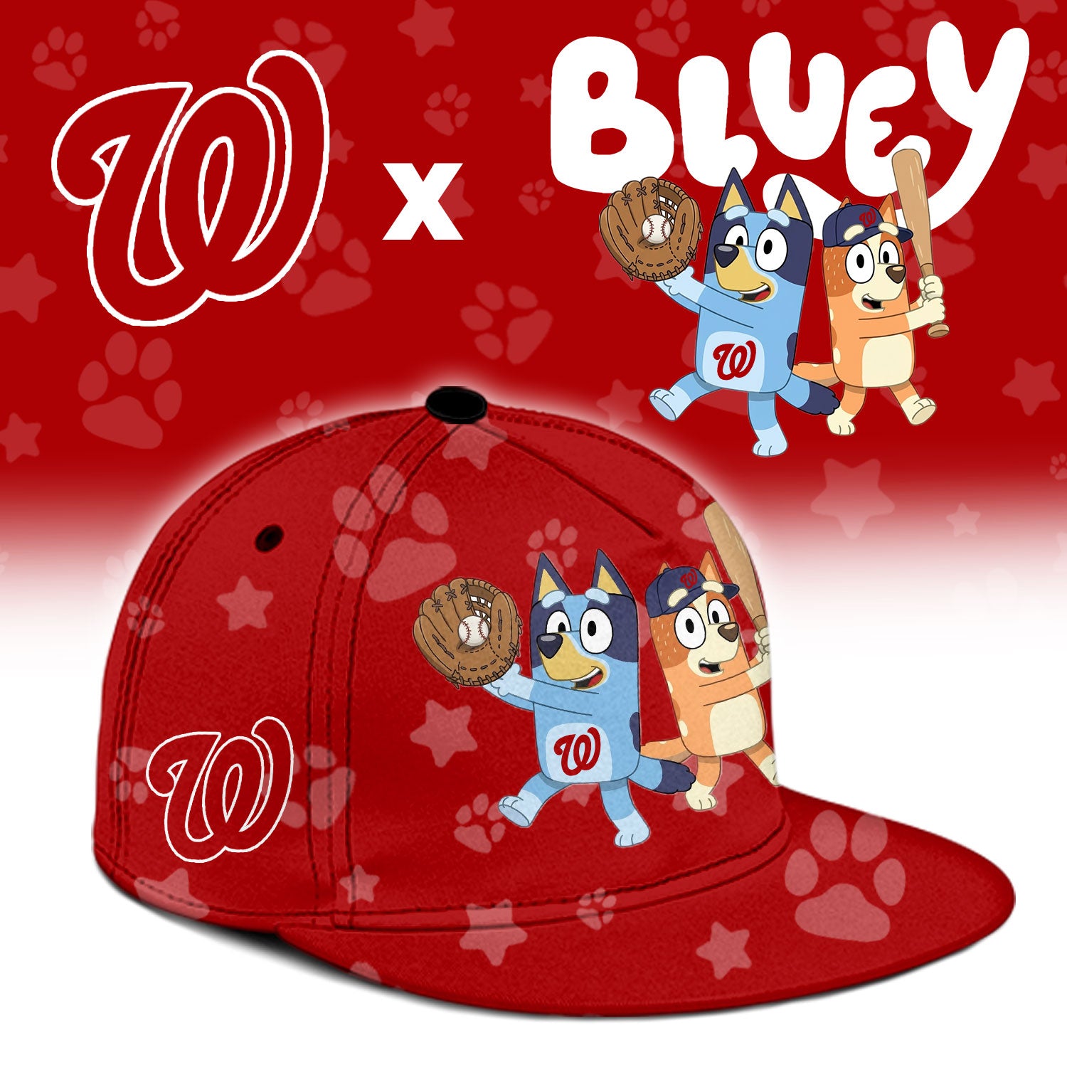 Washington Nationals Bluey Night Game Limited Baseball Jersey