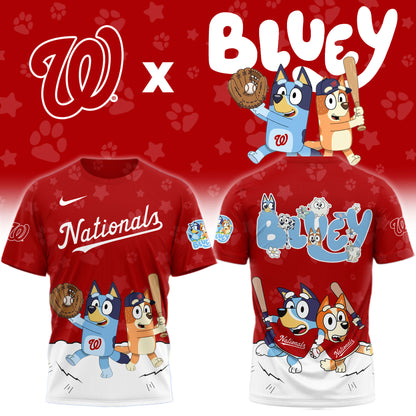 Washington Nationals Bluey Night Game Limited T-Shirt