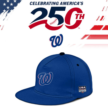 Washington Nationals USA 250th Anniversary Baseball Jersey And Cap