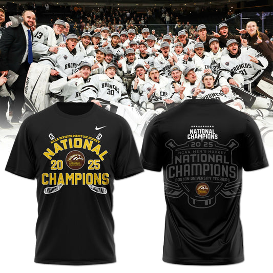 Western Michigan Broncos Men’s Ice Hockey National Champions 2025 T-Shirt