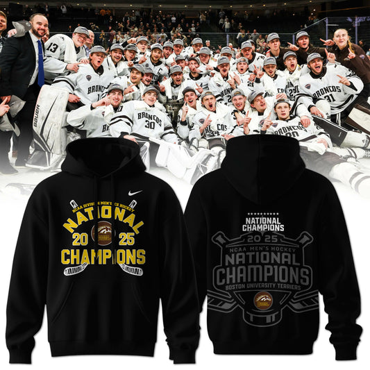Western Michigan Broncos Men’s Ice Hockey National Champions 2025 Hoodie
