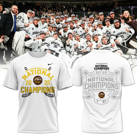 Western Michigan Broncos Men’s Ice Hockey National Champions 2025 T-Shirt