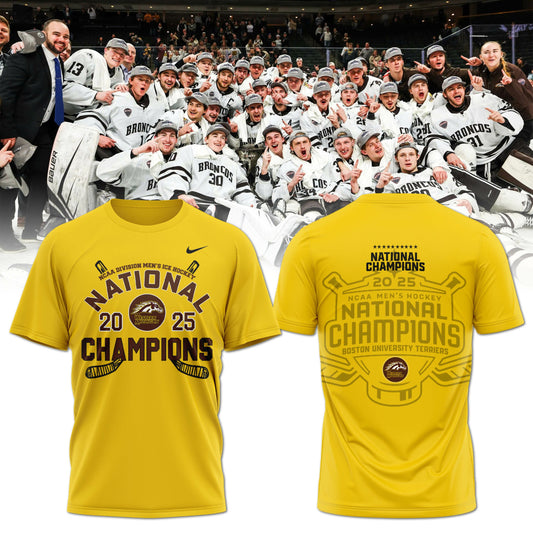Western Michigan Broncos Men’s Ice Hockey National Champions 2025 T-Shirt