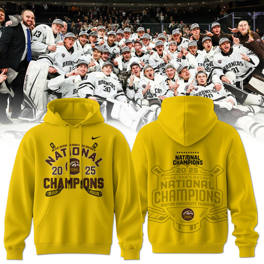 Western Michigan Broncos Men’s Ice Hockey National Champions 2025 Hoodie
