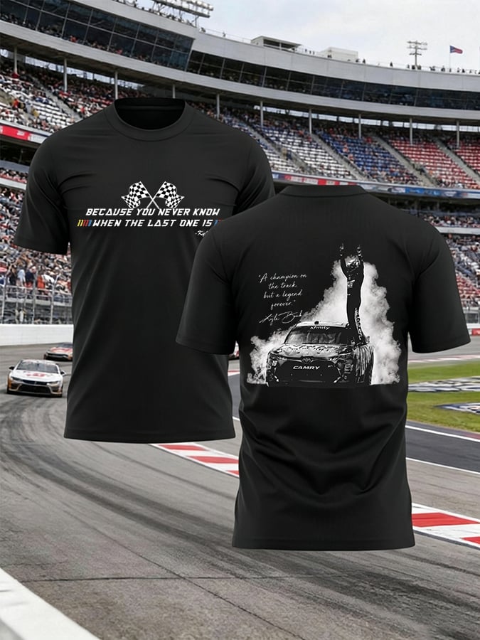Kyle Busch "Rowdy Forever" Limited Edition - Men's Racing Legend Memorial Print Round Neck T-shirt | CX72