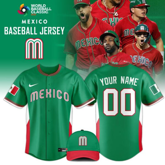 Mexico Baseball Classic Jersey - 2026 World Baseball Classic Jersey Limited Edition Green