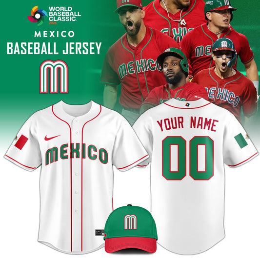 Mexico Baseball Classic Jersey - 2026 World Baseball Classic Jersey Limited Edition White