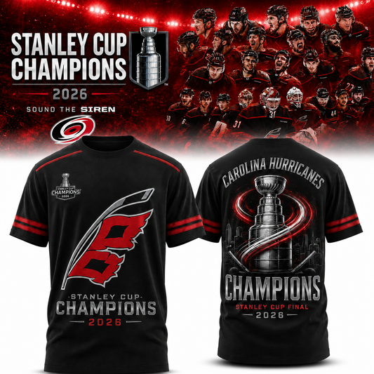 Carolina Hurricanes 2026 Stanley Cup Champions T-Shirt | ZS18