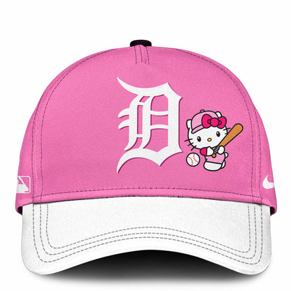Detroit Tigers Hello Kitty 2026 Jersey Baseball White Pink