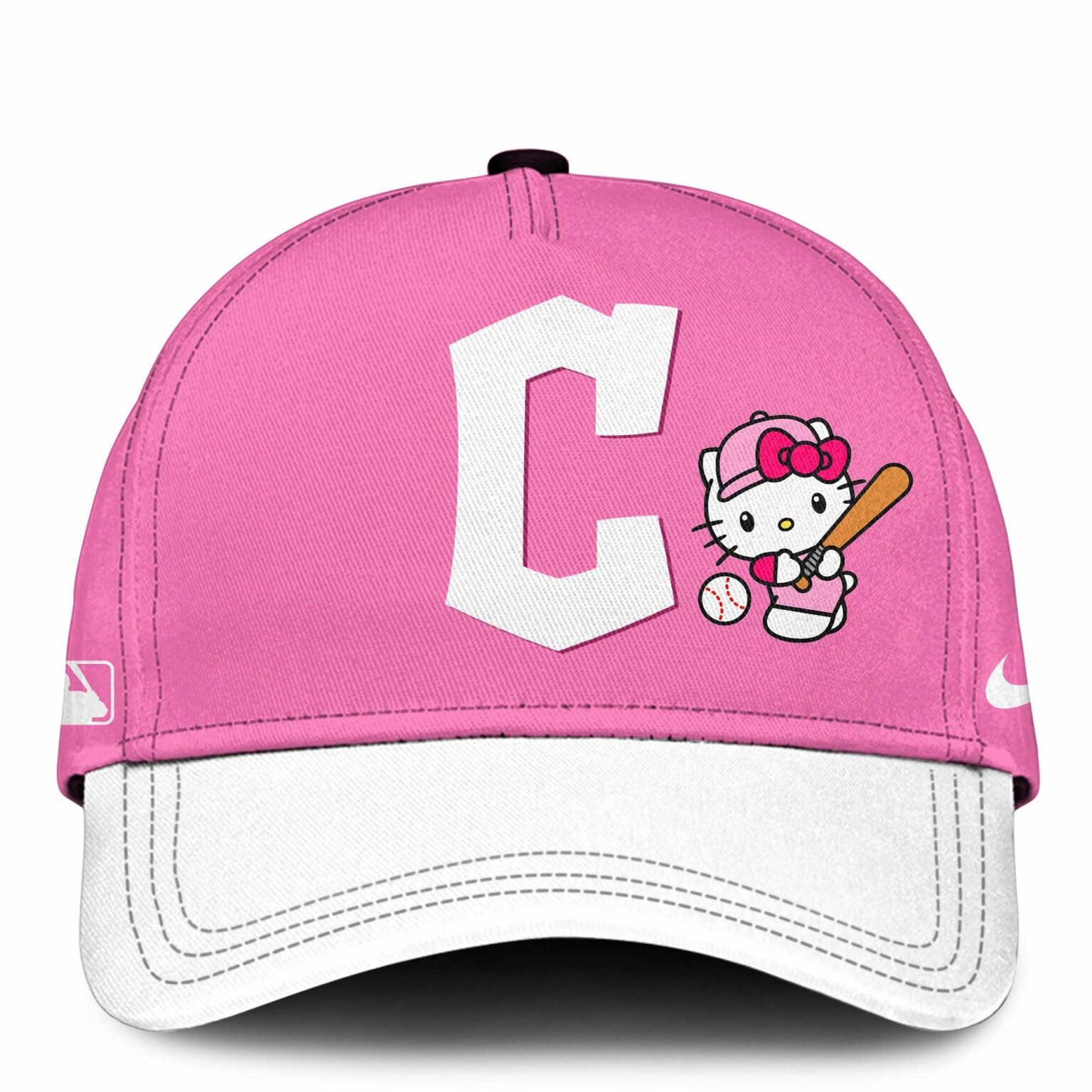Cleveland Guardians Hello Kitty 2026 Jersey Baseball White Pink