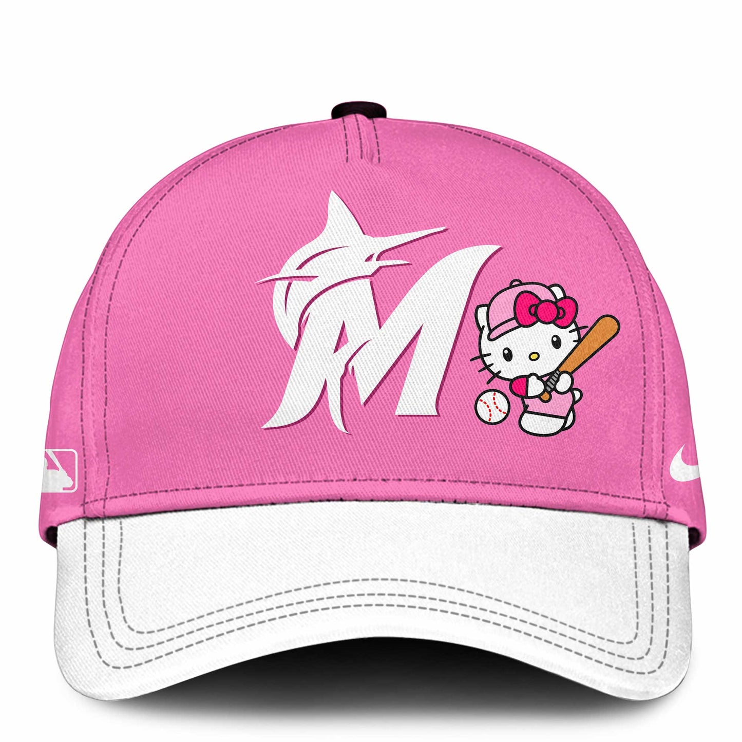 Miami Marlins Hello Kitty 2026 Jersey Baseball White Pink