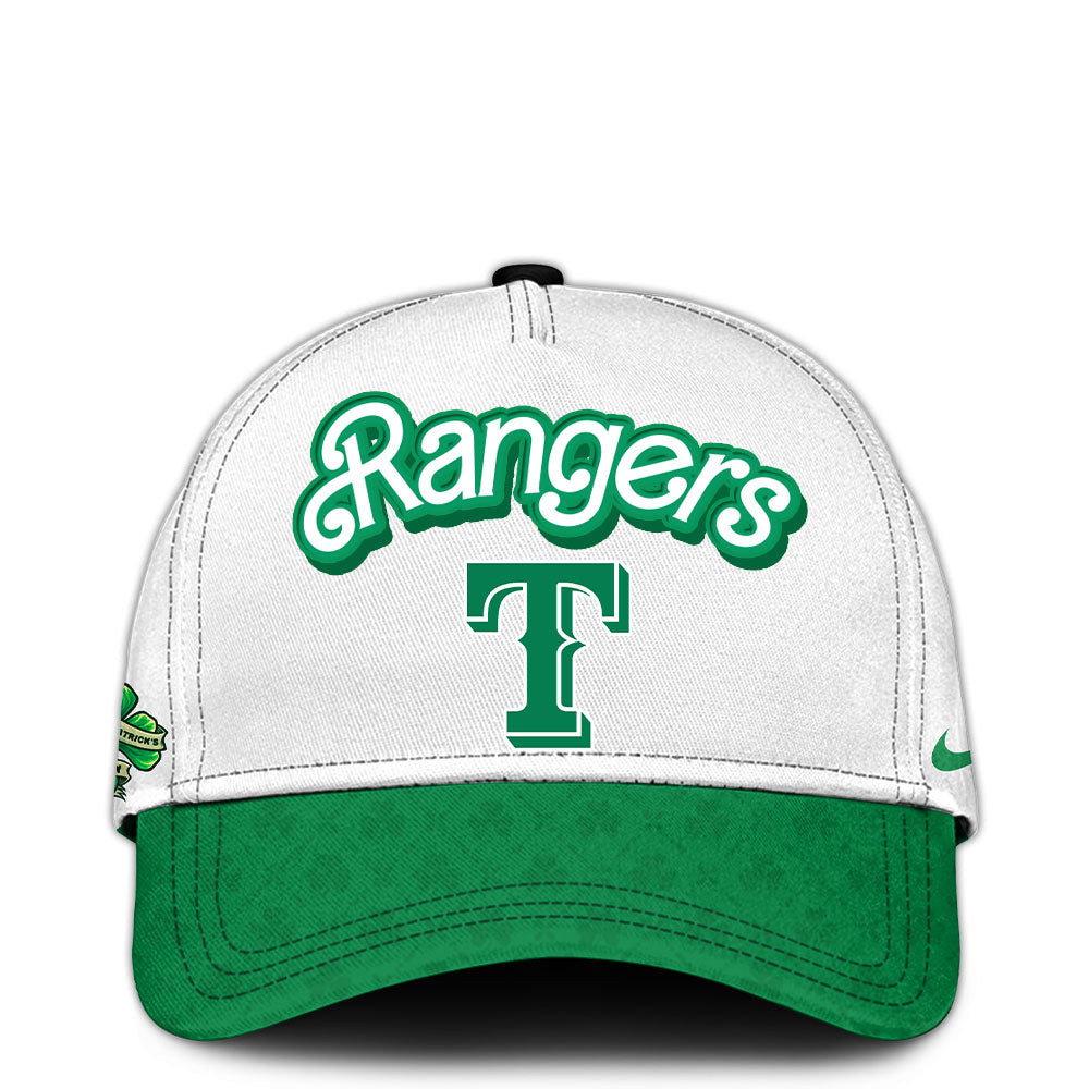 Texas Rangers Hoodie x St. Patrick's Day Special Edition Zip Hoodie 2025