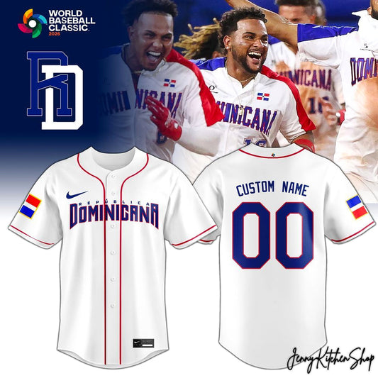Dominican Republic Baseball Jersey 2026 World Baseball Classic Baseball Jersey