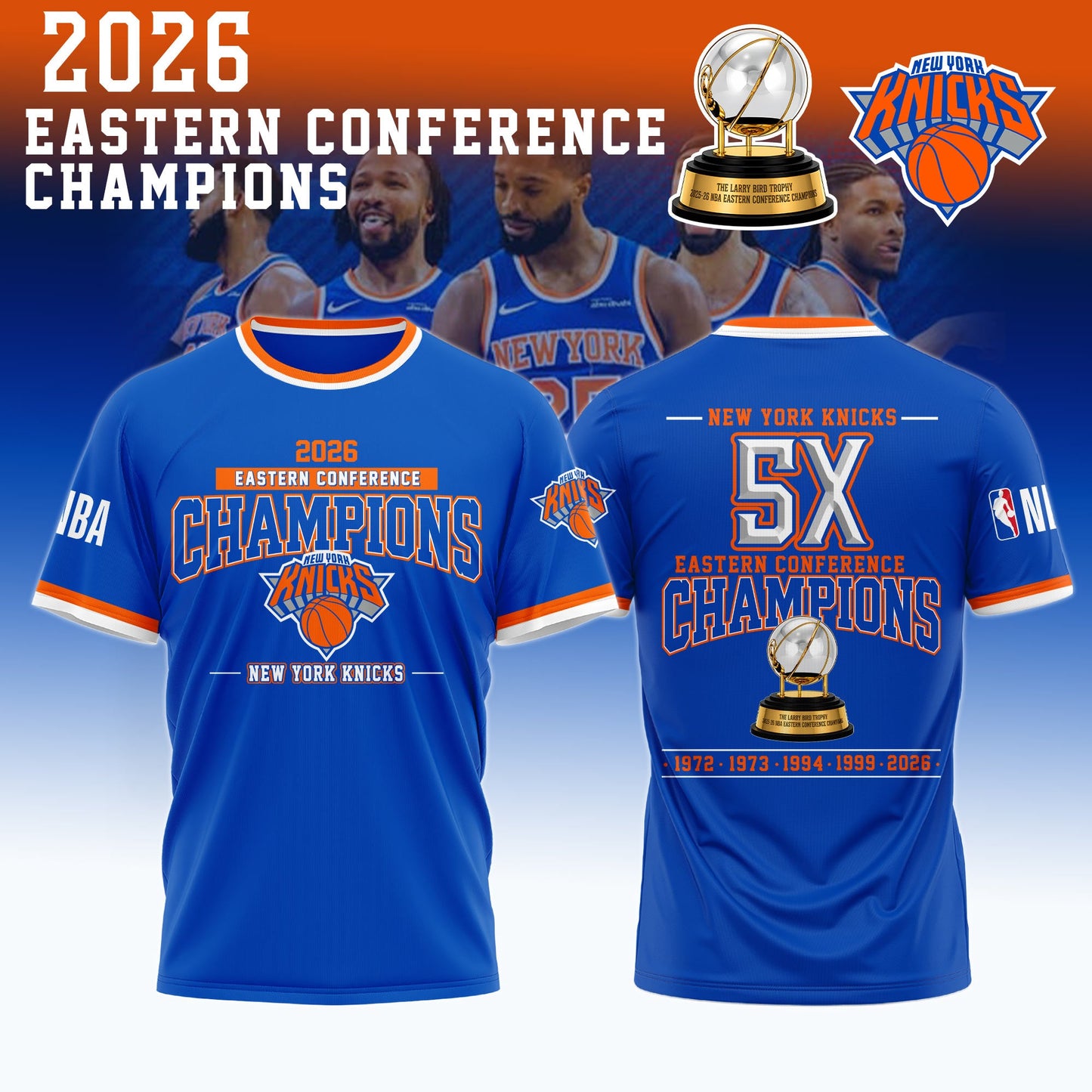 NEW YORK KNICKS 2026 Eastern Conference Champions T-Shirt | DS50