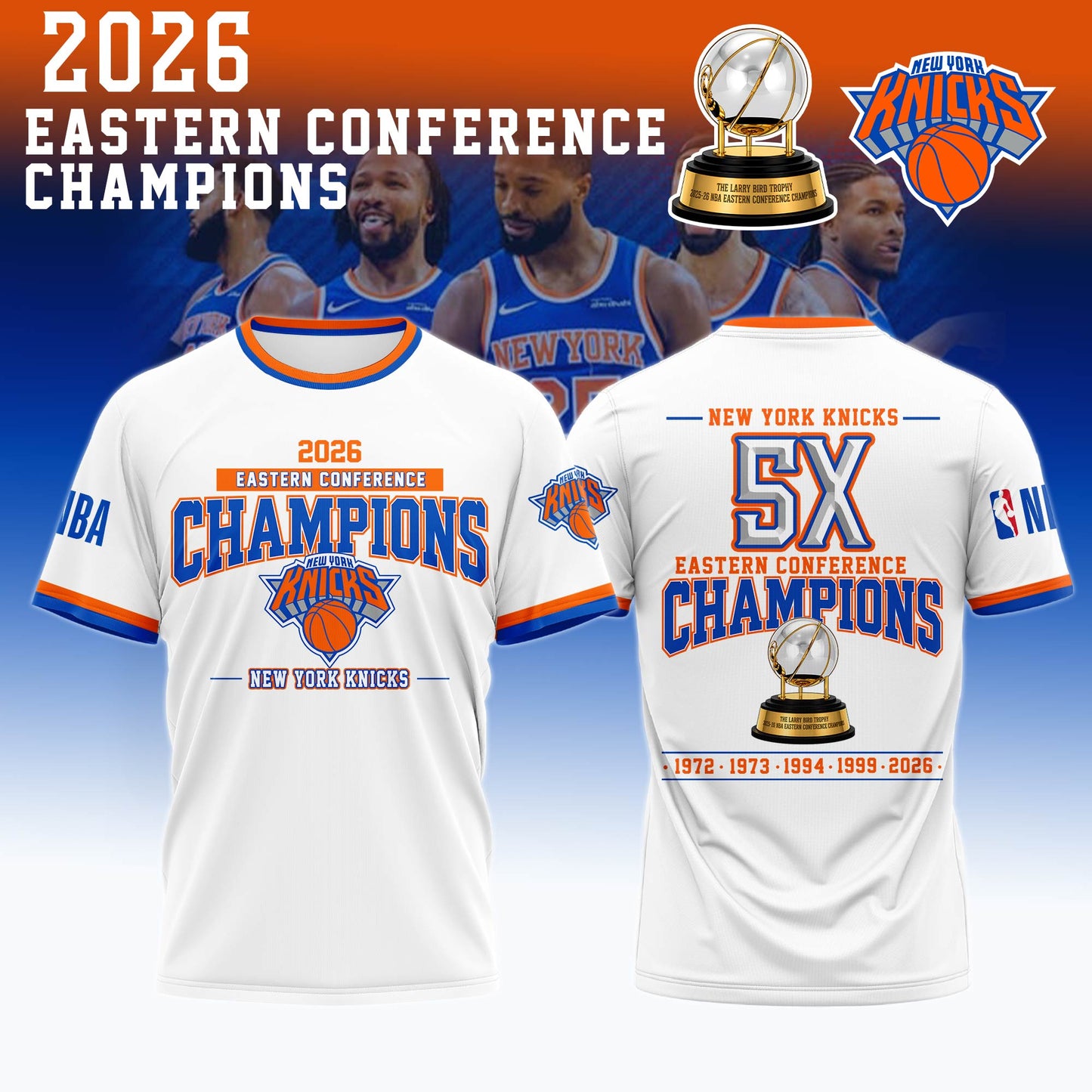 NEW YORK KNICKS 2026 Eastern Conference Champions T-Shirt | PC13