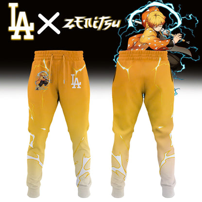 LA Dodgers vs Demon Slayer Agatsuma Zenitsu T-Shirt