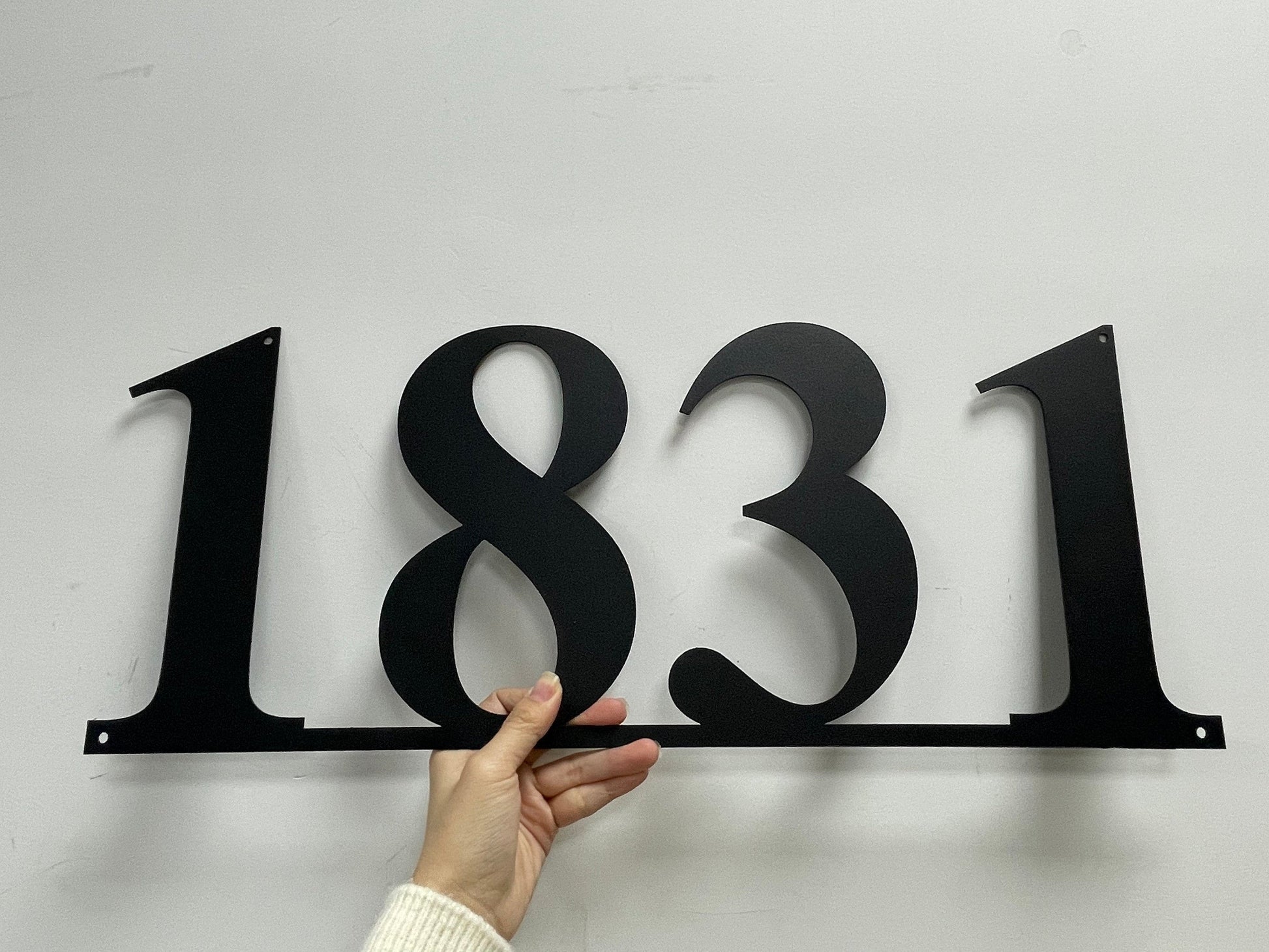 Custom Metal House Numbers, Address Sign Personalized Family Name Sign, Front Door Sign, Address Number Sign