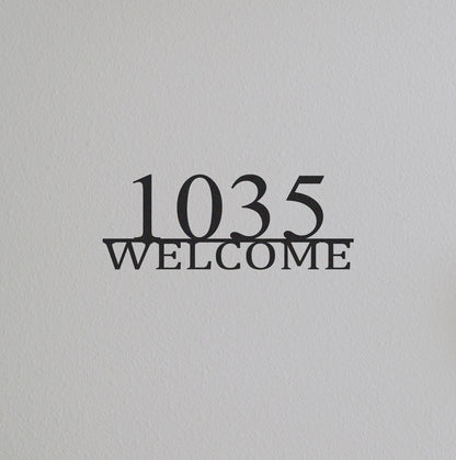 Custom Metal House Numbers, Address Sign Personalized Family Name Sign, Front Door Sign, Address Number Sign