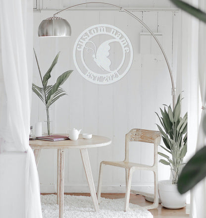 Custom Butterfly Sign, Farm Sign, Personalized Garden Sign