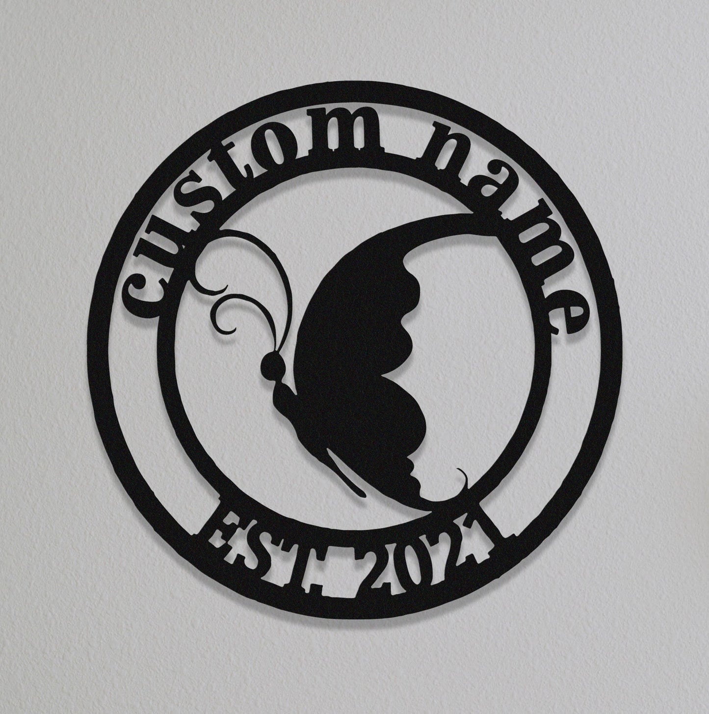 Custom Butterfly Sign, Farm Sign, Personalized Garden Sign