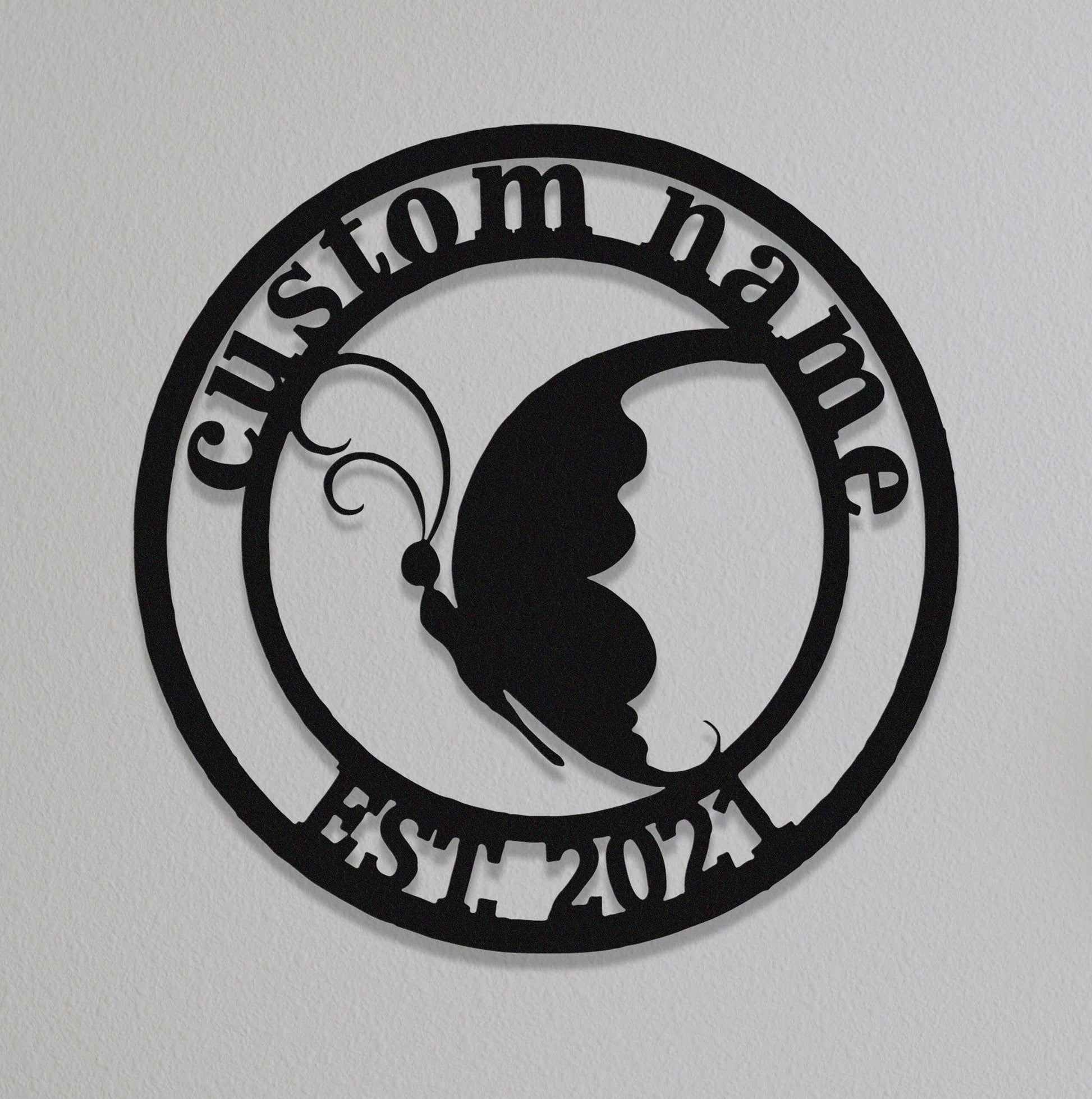 Custom Butterfly Sign, Farm Sign, Personalized Garden Sign