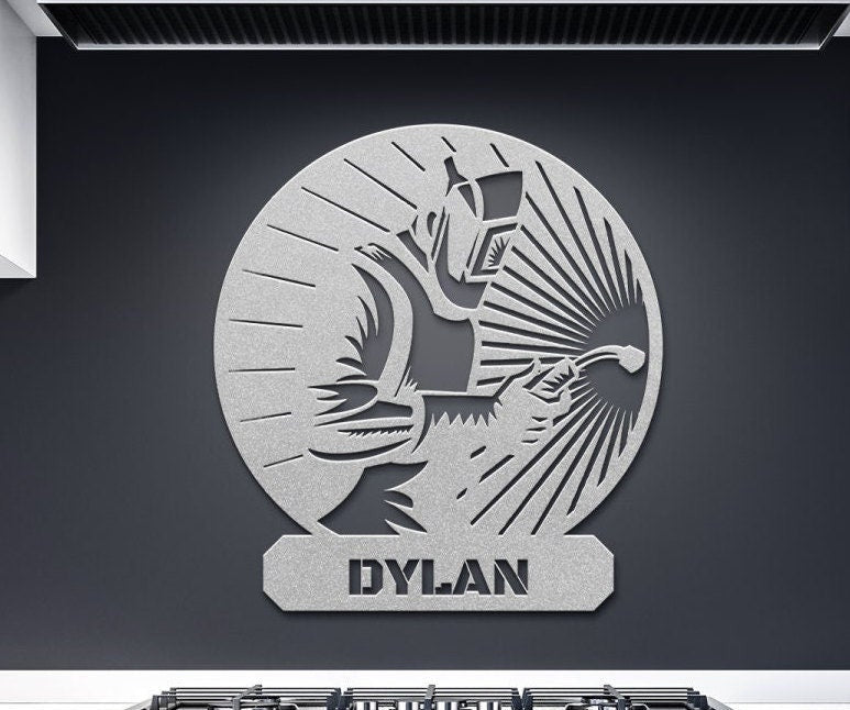 Custom Metal Welder Sign, Sign For Welder, Personalized Gift For Dad, Father's Day Gift, Gift For Welder, Metal Welding Sign, Metal Gift
