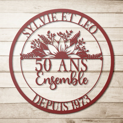 50 Ans Anniversaire de Mariage, Cadeaux de Mariage, 50 Ans Ensemble, Cadeau d'anniversaire Pour les Parents, Cadeau Pour Couple