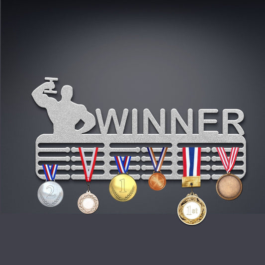 Winner Medal Hanger, Medal Display, Inspirational Medal Hanger, Metal Medal Holder, Sports Medal Rack, Sports Metal Sign, Sports Lovers Gift