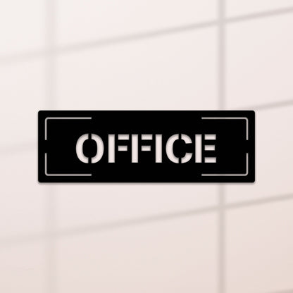 Custom Modern Office Sign With Led Lights, Personalized Text Door Sign, Custom Room Sign, Office Metal Wall Art, Business Gift, Xmas Gift