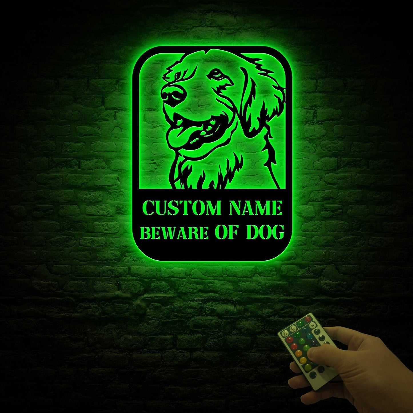 Custom Beware of Dog Sign Labrador Retriever, Dog Warning Sign, Caution Sign, Gate Sign, Metal Labrador Retriever Gifts, Dog Wall Decor